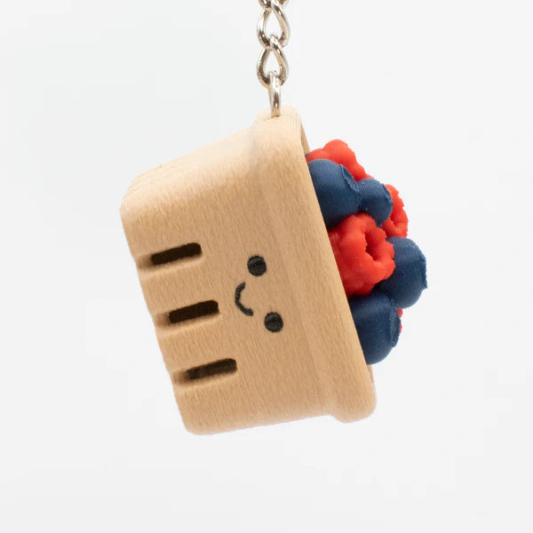 Juicy Clicky Berry Basket Keychain