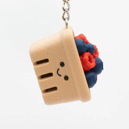 Juicy Clicky Berry Basket Keychain