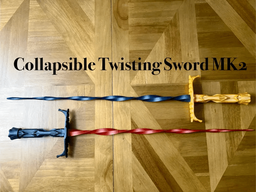 3D Printed Scalable Rotating Sword