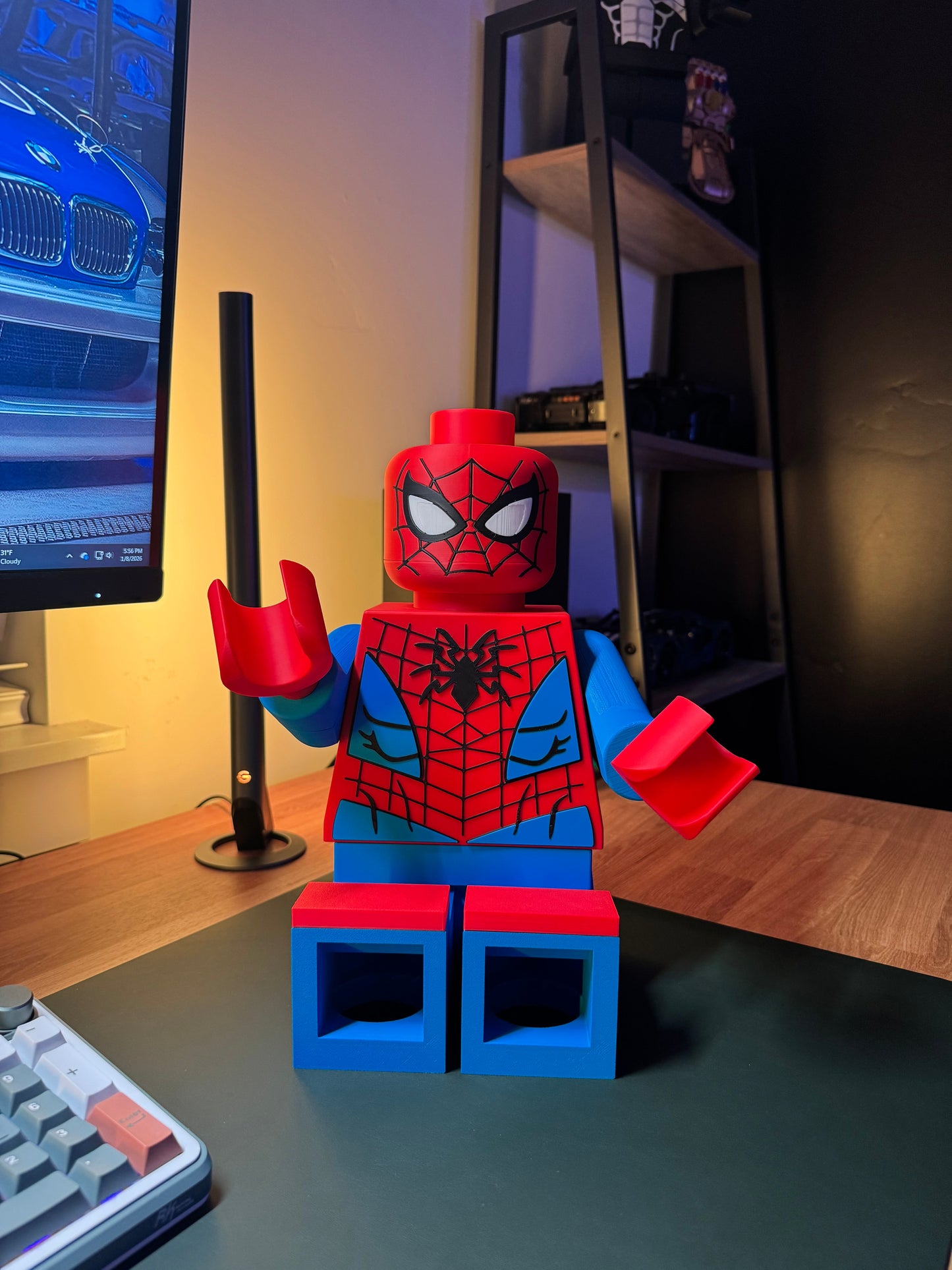 3D Printed Spiderman 8 inches or 16 inches