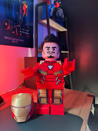 Iron Man (Tony Stark) Style Building Block Marvel Minifigure