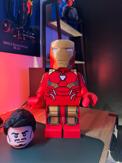 Iron Man (Tony Stark) Style Building Block Marvel Minifigure