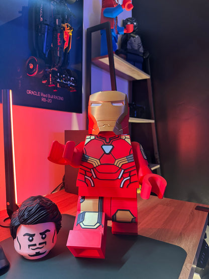 Iron Man (Tony Stark) Style Building Block Marvel Minifigure