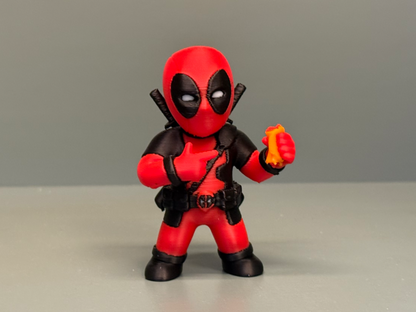 3D Printed Deadpool's Taco Time 3D Q Version
