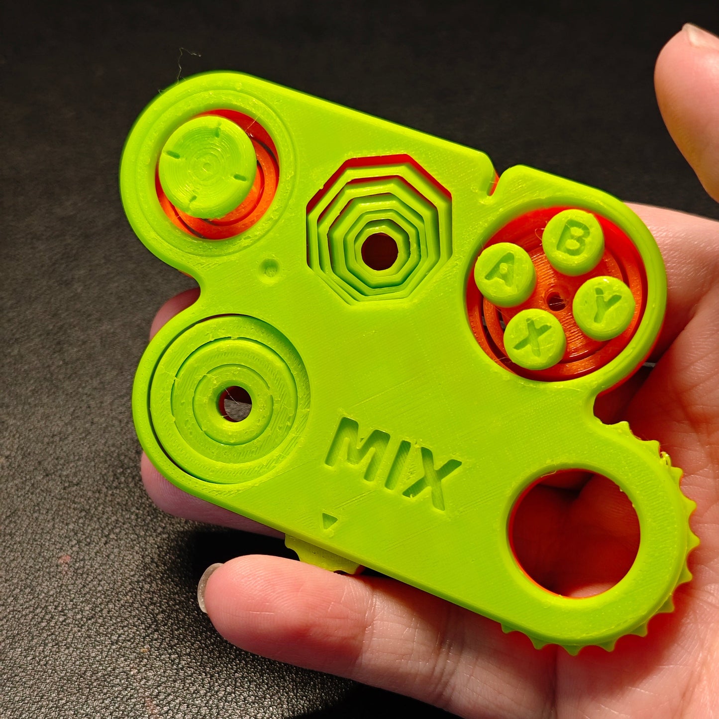 3D Printed Six in one stress relieving toy
