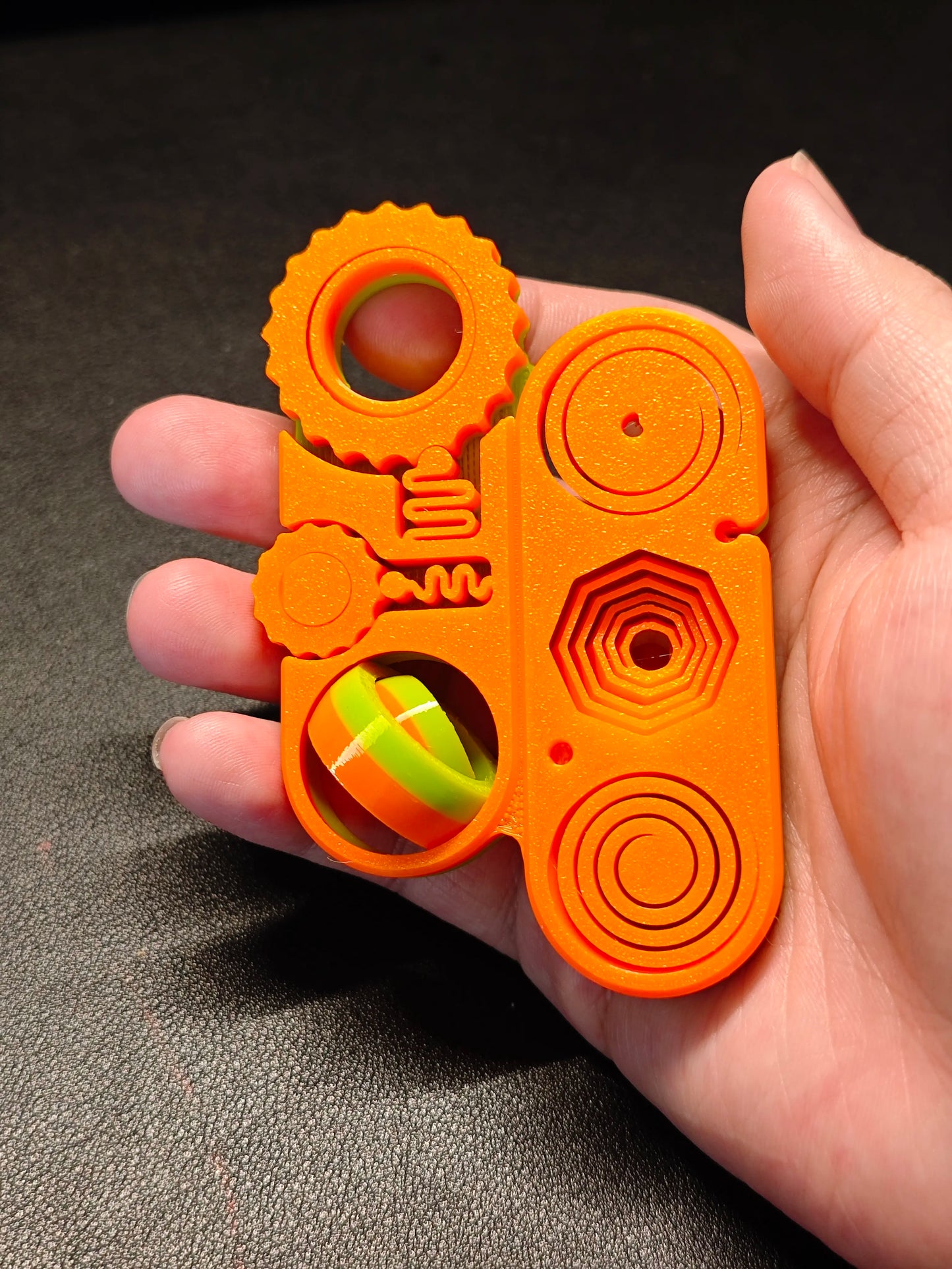 3D Printed Six in one stress relieving toy