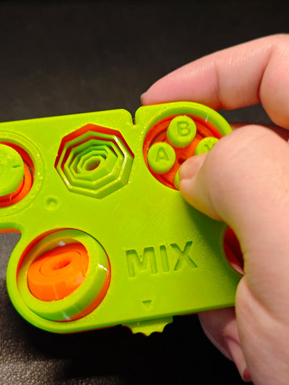 3D Printed Six in one stress relieving toy
