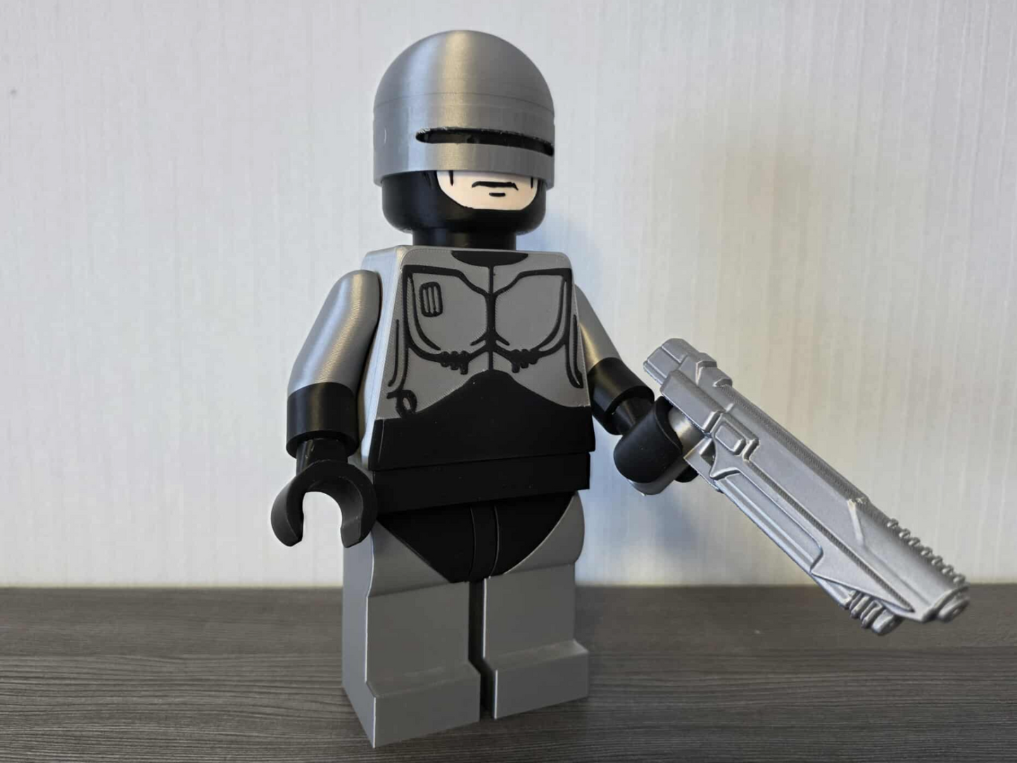 3D Printed LEGO Alex Murphy 8inches