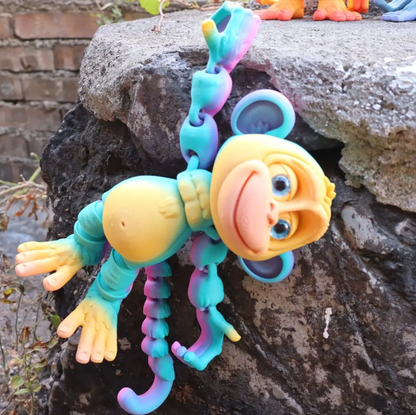 3D Printed Climbing Monkey Statue